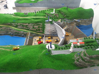 拱壩樞紐施工場景模塊